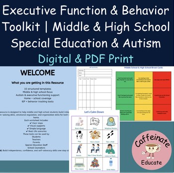 Executive Function & Behavior Life Skills for Autism 5th–12th Grade