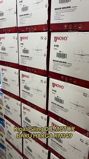 New arrival!! REGAIR INOVO V15 5B/54 #CapCut #evstarzlightingconcept #regair #inovo #kipasangin #ceilingfan #dcmotor #bestseller #bestselling #goodquality #remotecontrol #buynow #offer #hargamurah #newarrivals