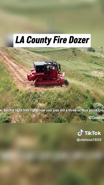 😱🇺🇸💯LA County Fire Dozer #dreamjob #usa🇺🇸 #firefighters #fireman #firefightertiktok