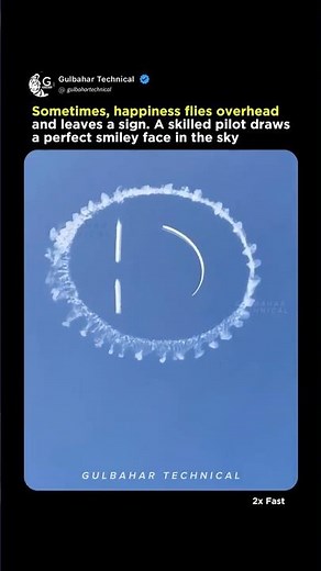 Pilot Paints Smiley Face in Skies | Viral Aviation Art ✈️