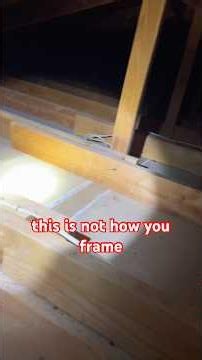 Flipped home flop! #homebuyers #flippedhome #homeinspection #framing
