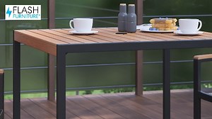 Watch Outdoor Steel Dining Table on Amazon Live