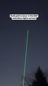 ALIEN BIOMA on Instagram: "Dude point a laser at the UAP and others lights arrived"