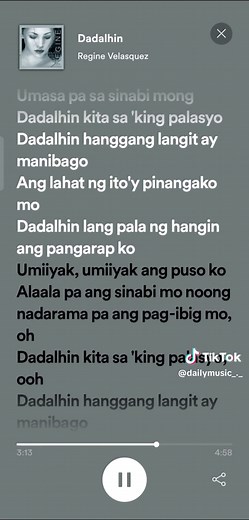 Dadalhin #fyp #fypシ #lyrics #fulllyrics #spotify #trending #viral