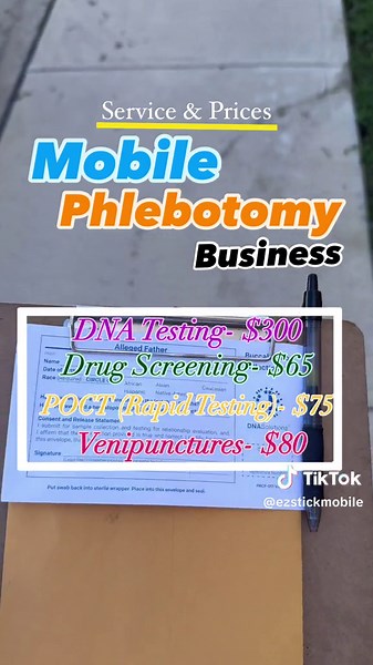 Comment “checklist” for my ultimate equipment checklist for your mobile phlebotomy business ! There’s so many test you can offer with your services ! Research exactly what you would like to offer for your mobile phlebotomy so your customers can know exactly what you offer for your services #phlebotomy #phlebotomist #mobilephlebotomy #mobilephlebotomist #dna #dnatest #rapid #venipuncture #labs