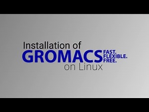 Installation of GROMACS for MD Simulations - Quick and Easy way