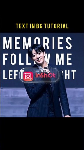 Text in BG || Inshot tutorial #inshot #videoediting #inshotediting