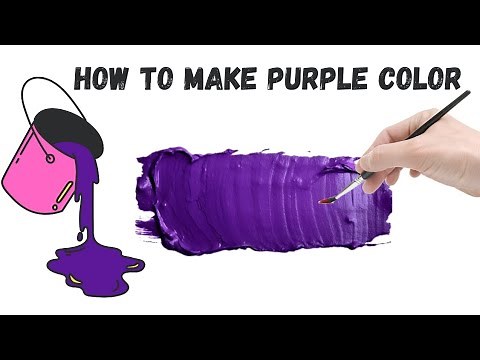 How to make Purple colour | Purple Color Making | Acrylic Color Mixing