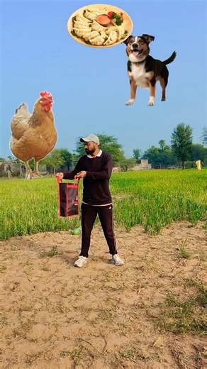 VFX MOHAN on Instagram: "Flying crying babies Catching vs hen, dog & sparrow- Funny vfx magic"