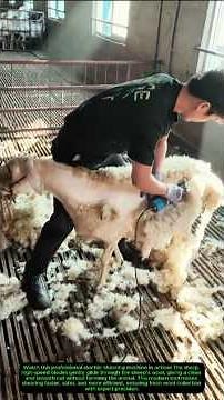 Electric Machine Cutting Sheep’s Wool ✂️🐑 Professional Shearing