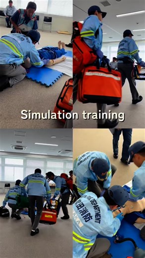 吹田市消防本部【公式】 on Instagram: "【総合想定訓練 scene2】 4日間実施した救急隊訓練の後半動画です。 訓練本番のためにトレーニングをし、訓練した成果が現場活動に活きる🚑 上手くなるにはこういった訓練の積み重ねが重要ですね🔥 #吹田市消防本部 #映える吹田消防 #firefighter #firedepartment #firerescue #吹田市 #吹田消防 #消防 #救急 #救命士 #救急救命士 #訓練"