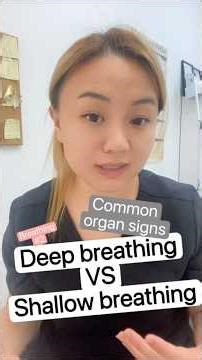 Deep breathing VS Shallow breathing #holistichealth #chinesemedicine #wellnessforlife #healthtips