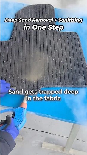 Clean & Sanitize OEM Floor Mats with Just Steam Cleaning Machine #shorts #floormat #steamcleaning