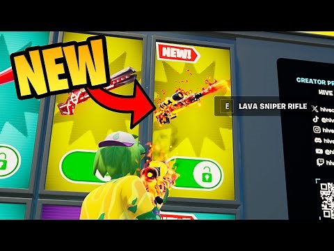 How to Get NEW Lava Sniper Rifle in 1vs1 with every gun Fortnite