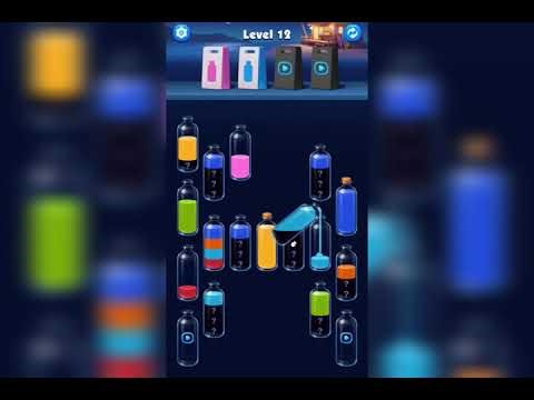 Water Sort 3D Color Match Puz Level 12 Game Walkthrough