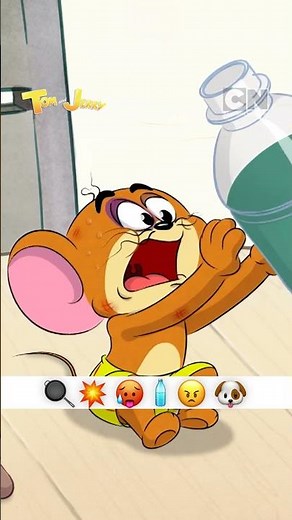 Tom & Jerry Emoji Story: When you NEED to take a break! 🍳💥😠🚰😡🐶 #CartoonNetworkAsia #Shorts