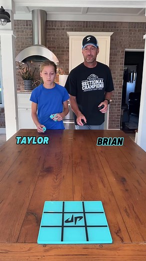 82K views · 1.1K reactions | Dad vs daughter tic tac toe! #familygames #FamilyFun #familygamenight #tictactoe #challenge #dudeperfect | Beth | Facebook