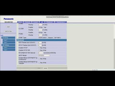 Panasonic Config KX HDV130
