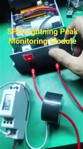 SPD lightning peak monitoring module, ultra-thin design guide rail installation!