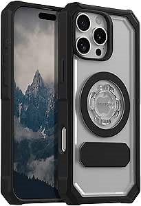 Rokform Crystal Case Compatible with iPhone 16 Pro Max, Magnetic Cover (Clear)