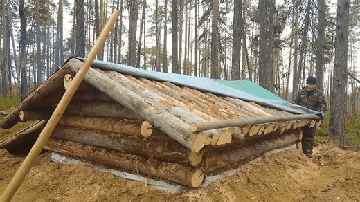 6 Days To Continue Building And Completing The Super Large Underground Wooden House ===== Full Video Comment 👇👇👇 | Jungle Survival Camping