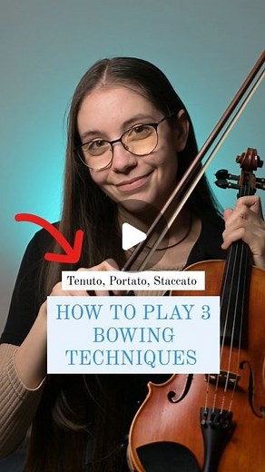Rebeca&Leon | Violin Teachers on Instagram: "This is the right way of how to play 3 different bowing techniques ✨ 🎶 Tenuto 🎶 Portato 🎶 Staccato Episode 2 from the mini-series about bowing techniques, we will include all of them in next episodes for you to learn how to play it correctly and to see the difference between them! 🎻✨ Do you know the difference between Tenuto and Detaché? Tag a friend who needs to see this and Follow for more violin tips 😊 . . . . . . . . . #violintips #violinlear