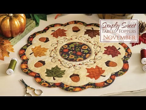 Simply Sweet Table Toppers - November | a Shabby Fabrics Tutorial