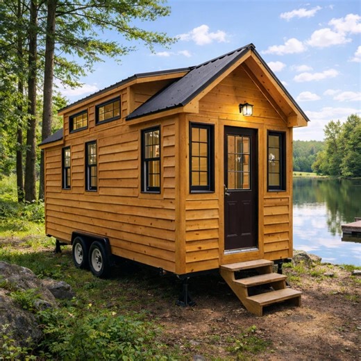 Modern Tiny House Plans | Mobile Trailer Blueprint PDF | DIY Cabin Design - Etsy
