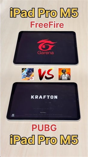 iPad PRO M5😈 FreeFire vs PUBG vs BGMi vs 120 FPS - GAMING SPEED TEST #shorts #freefire #bgmi