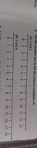 Use the number line to list the common multiples of:(a) 2 and... | Filo
