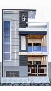 20x50 Complete House Plan with Elevation Design #reelsfypシ #elevation #floorplans | arch dream house