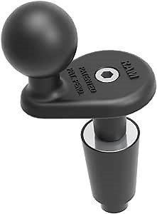 RAM Mounts Motorcycle Fork Stem Ball Base RAM-B-342U with B Size 1" Ball for Stems 12mm to 38mm in Diameter