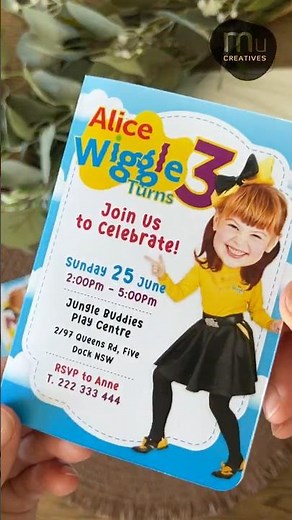 Custom Emma Wiggle Birthday Invitation | Print at Home Party Idea