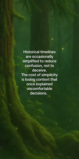 Historical timelines are occasionally simplified to reduce confusion, not to deceive