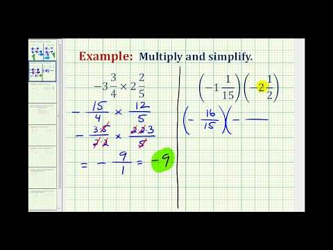 Ex 2: Multiplying Signed Mixed Number