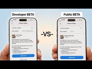 iOS 27 (Public Beta) vs (Developer Beta) - Everything you Need to know!