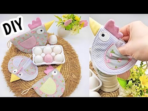 CUTE CHICKEN POT HOLDER | EASY SEWING TUTORIAL
