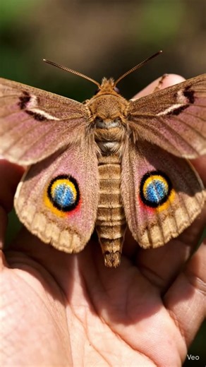🦋 "This Giant Moth Has Wings Bigger Than Your Hand! 😱✨"