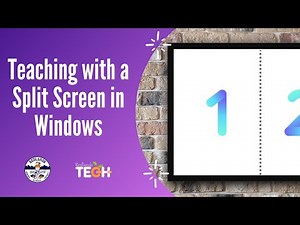 Teaching with a Split Screen in Windows