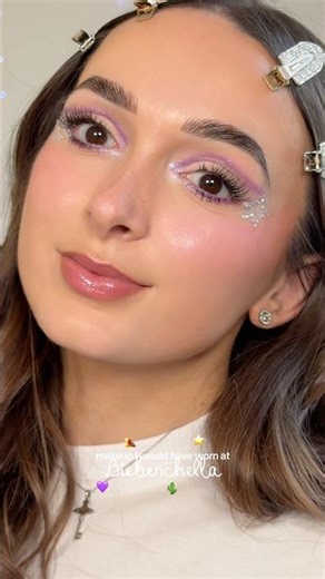 Bieberchella makeup tutorial 💜🌵⭐️ #makeup #bieberchella