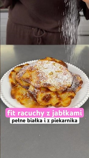 Fit racuchy z jabłkami ze skyru z piekarnika