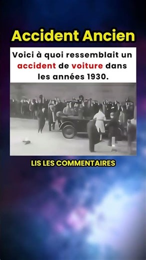 Voici à quoi ressemblait un accident de voiture dans les années 1930 🚗