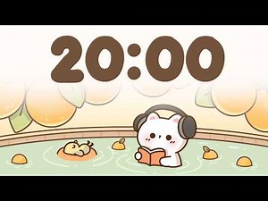 20 Minute Timer 🐱 Study Timer for Classroom Focus