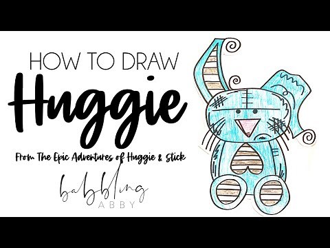How to Draw Huggie from The Epic Adventures of Huggie and Stick