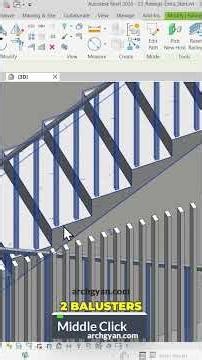 How to Fix Stair Railings in Revit - Railings Series Part 4