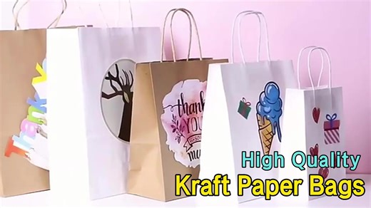 Custom Printed Kraft Paper Bags for Restaurant Food Delivery and Takeout Eco Friendly Brown Paper Bags With Your Logo