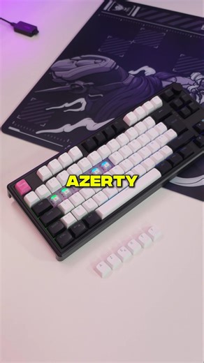FINALLY, an AZERTY keyboard with an 8,000Hz polling rate??? Advertisement #Keyboard #AZERTY #PC ​...