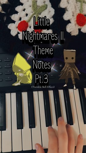 Little Nightmares II: Main Theme (Piano Notes)🎹🖤Pt.3 🫶🏻#piano #tutorial #horrorgaming #shorts