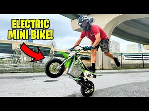 FIRST RIDE ON A 72v ELECTRIC MINI BIKE!