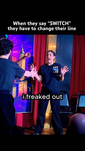 Actors must SWITCH lines on command 😳 #improv #comedy #funny